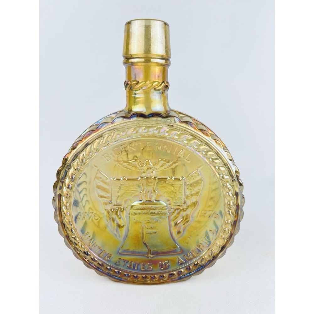 Wheaton Vintage Commemorative Decanter Carnival Glass Spirit of '76